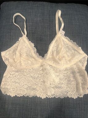 Victoria's Secret Cream Lace Bralette Cami